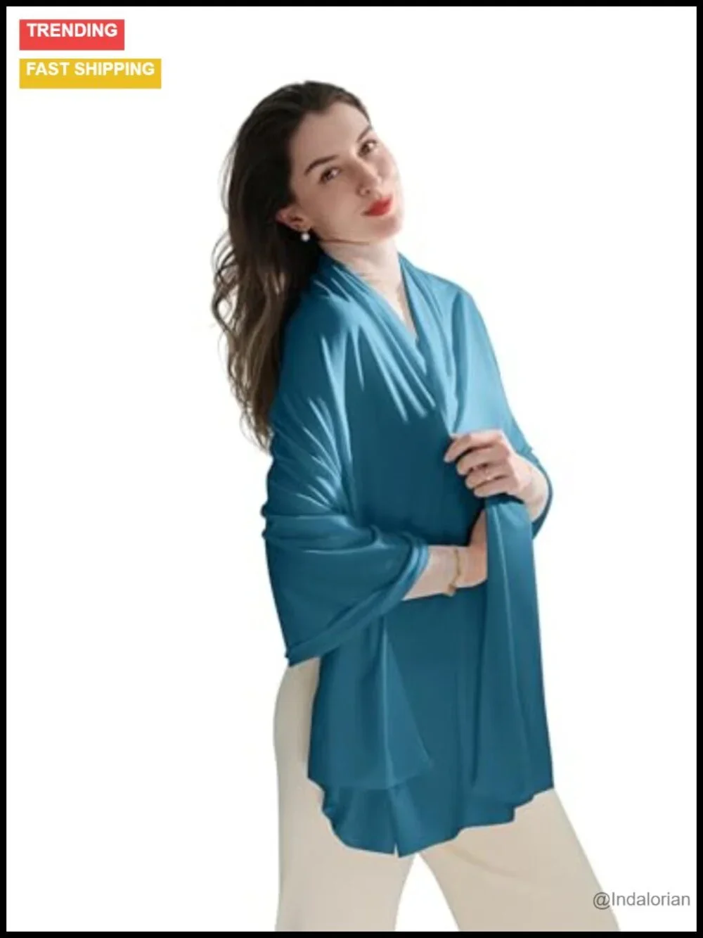 TENCEL Lyocell Pashmina Shawl Wrap Women Travel Scarf Blanket Soft